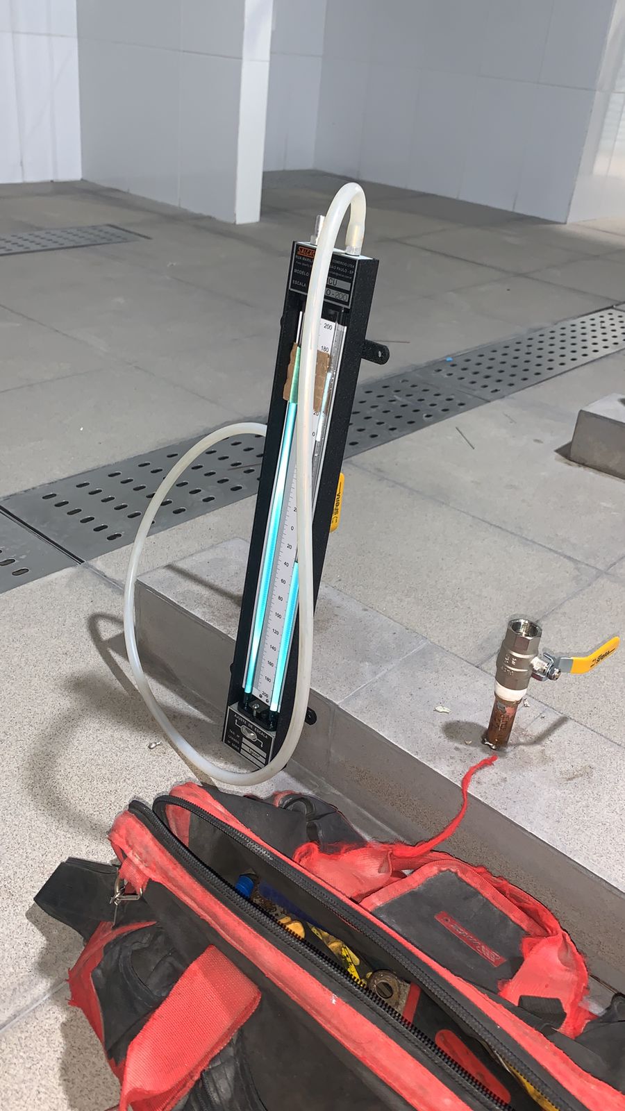 Ponto de gás instalado